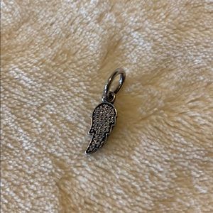 Authentic Pandora Pave Angel Wing Charm